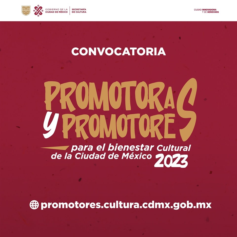 convocatoria promotores culturales 2023 registro