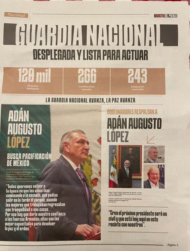 A la antigüita, Adan Augusto y Clara Brugada se promocionan en periódicos propios 3