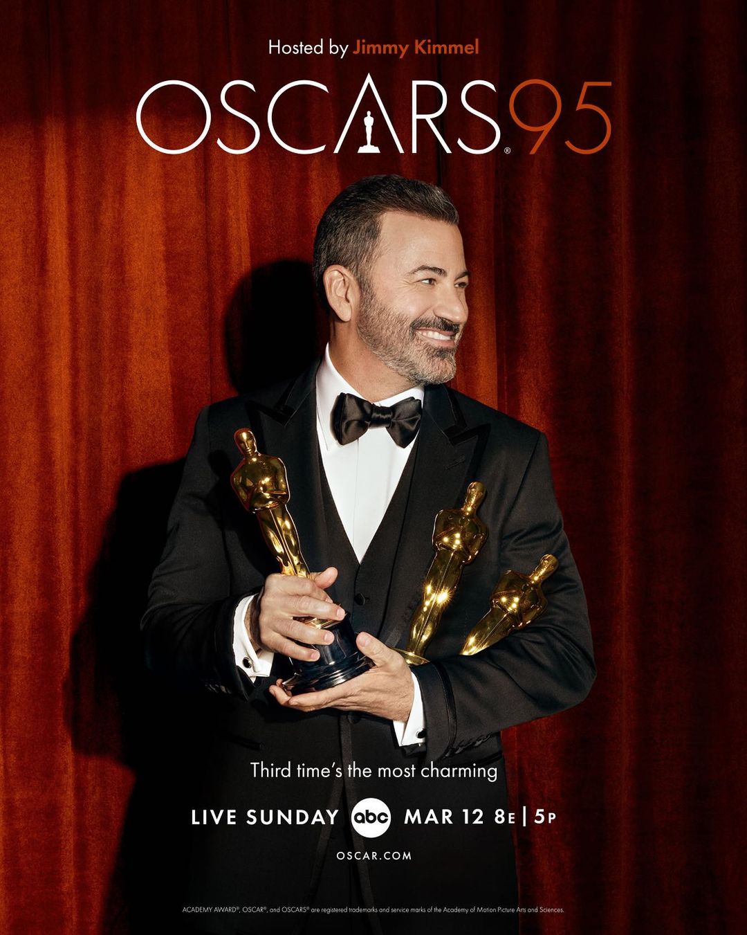 El presentador y comediante, Jimmy Kimmel, conducirá los Oscar 2023. FOTO: @theacademy