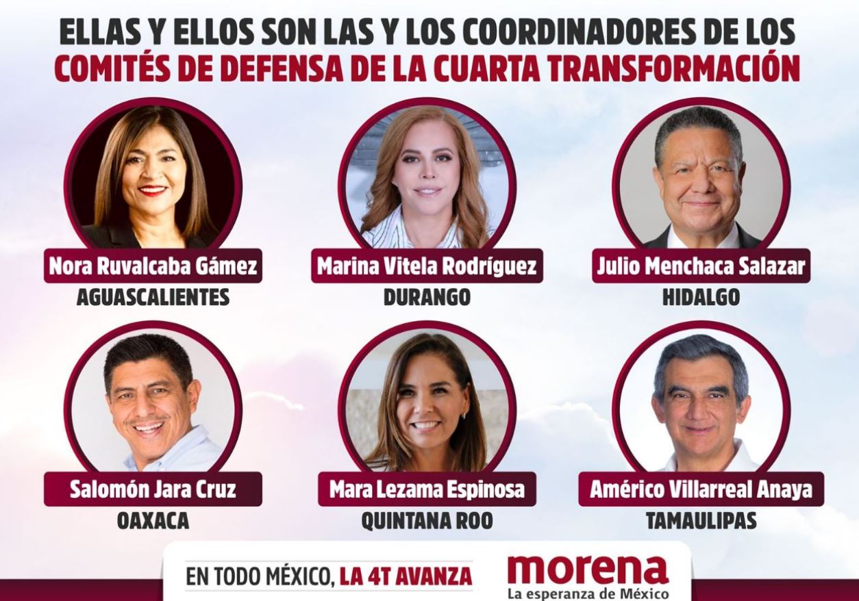 Por qué los candidatos de Morena son designados Coordinador de Defensa de la Transformación 2