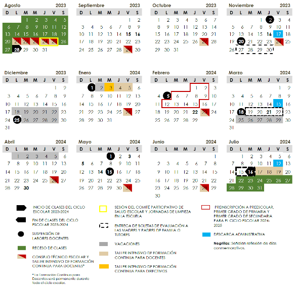 Calendario SEP 2024 hay clases el viernes 15 de marzo