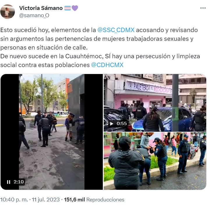 Organizan marcha contra Sandra Cuevas y medidas de limpieza social portada 3