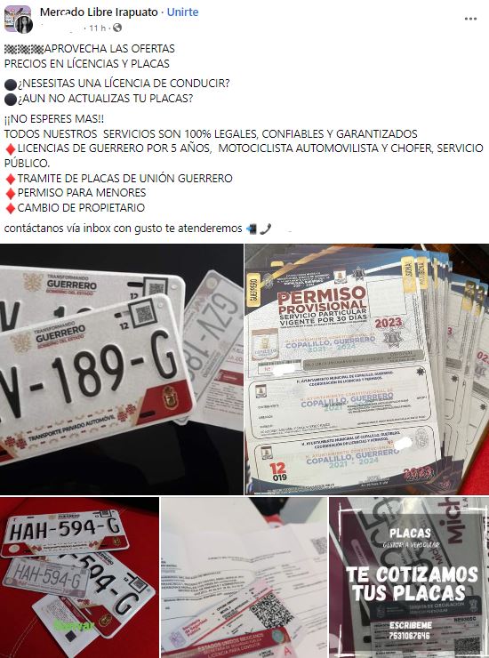 Licencias de conducir de Guerrero ilegales se expanden por el país 2