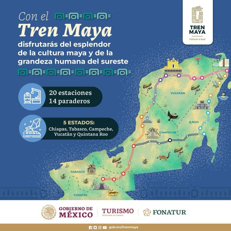Viaja en el tren maya: conoce rutas, costos y más