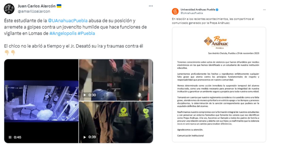 Puebla: ¿Cuánto ganaba el guardia de seguridad golpeado por el estudiante de la Anáhuac?