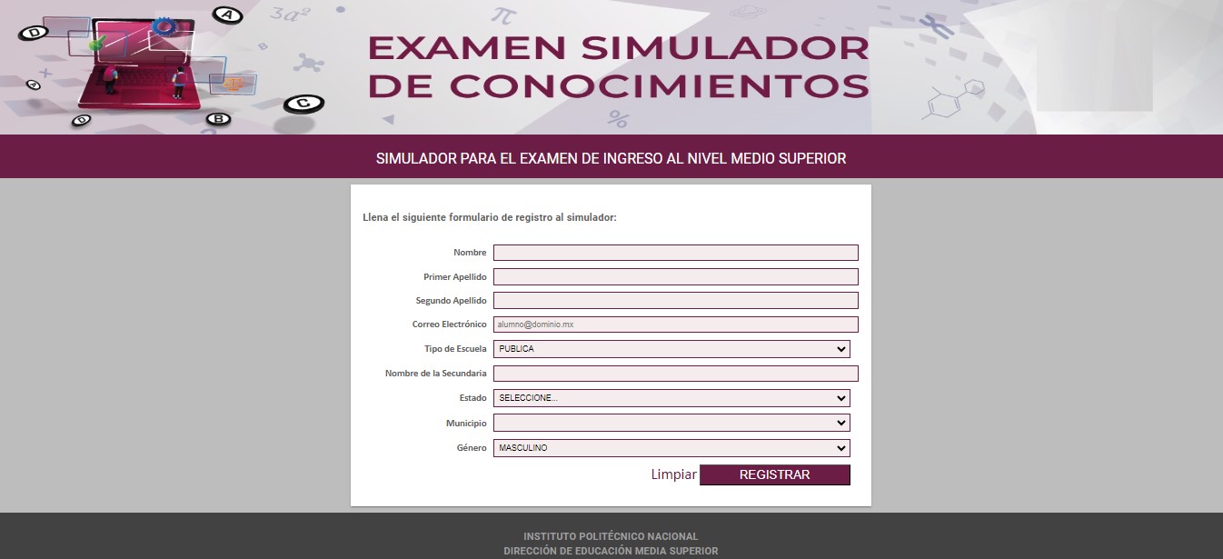 simulador examen comipems 2024 UNAM IPN