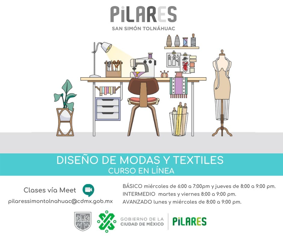 Quieres aprender a diseñar tu propia ropa? PILARES ofrece curso gratuito