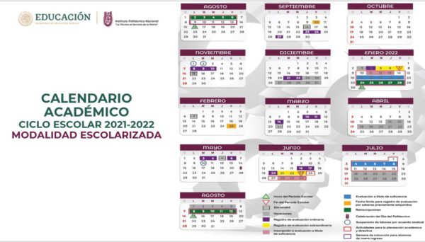 Calendario Escolar 2022 Ipn Cecyt 11 Wilfrido Pipo - IMAGESEE