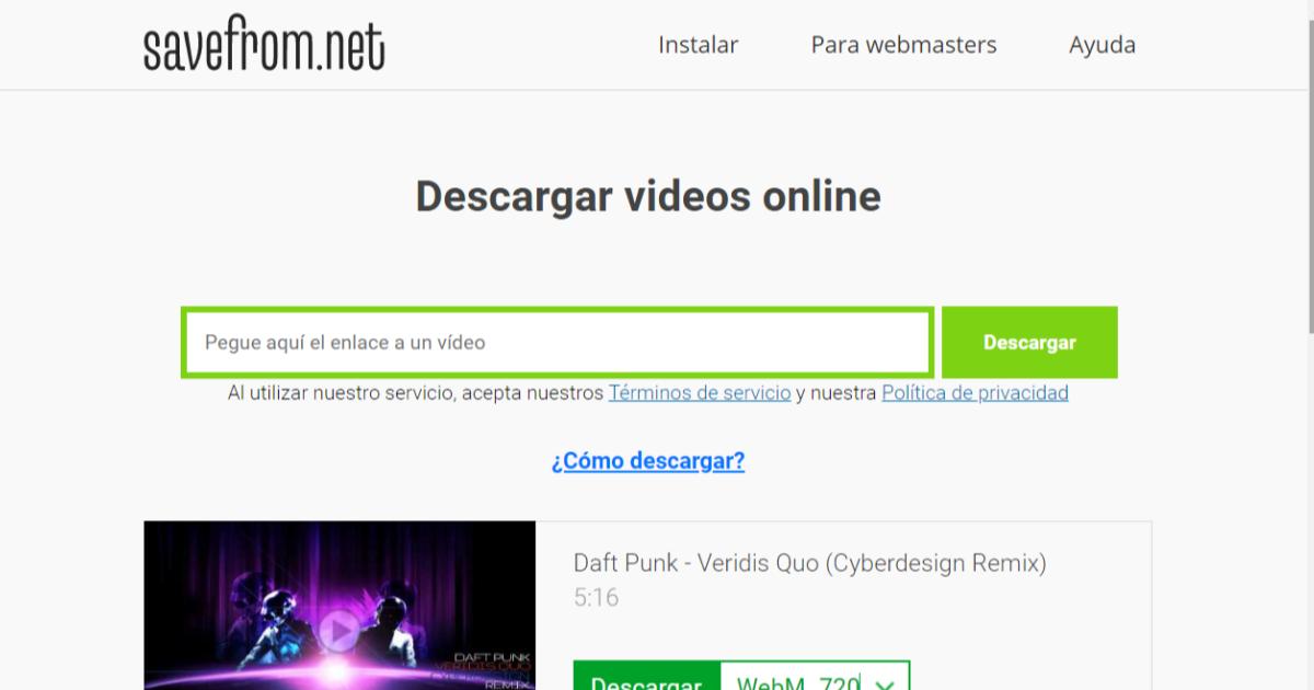 Como-descargar-videos-canciones-YouTube-2021-Savefrom