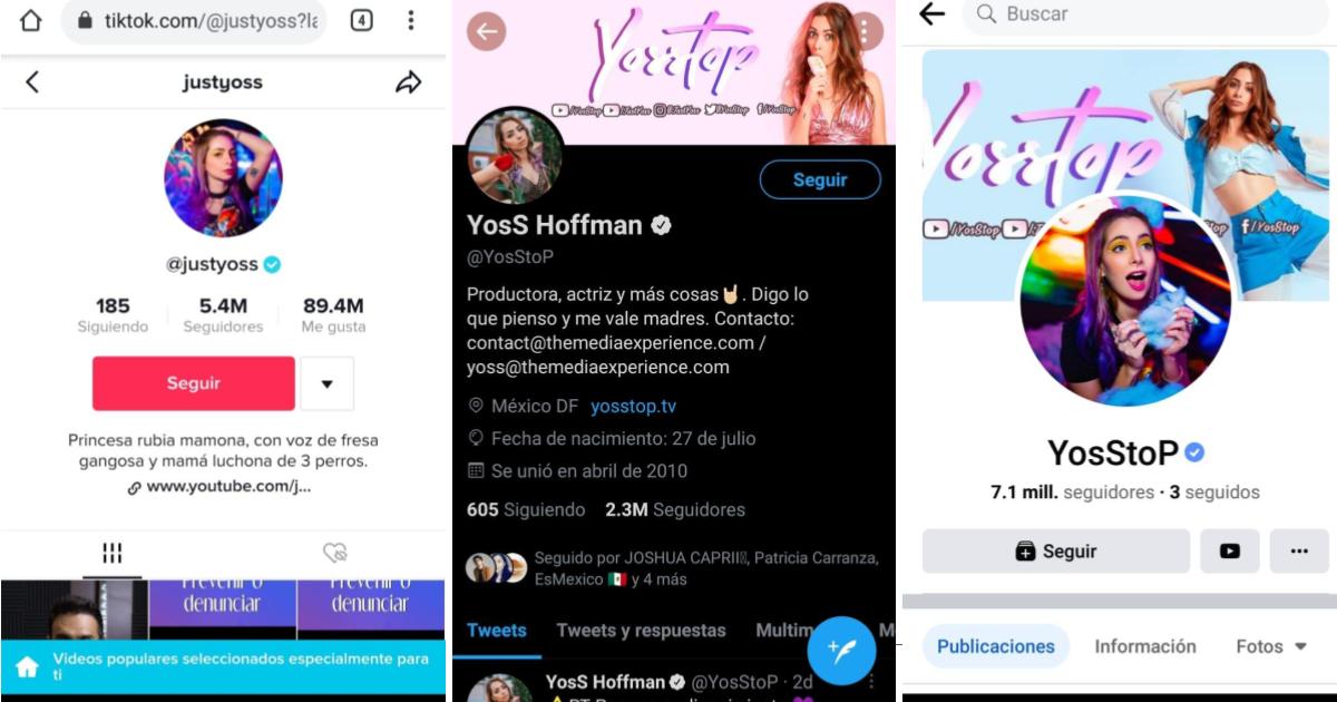 Cuentas-TikTok-Twitter-Facebook-Yoseline-Hoffman-YosStop