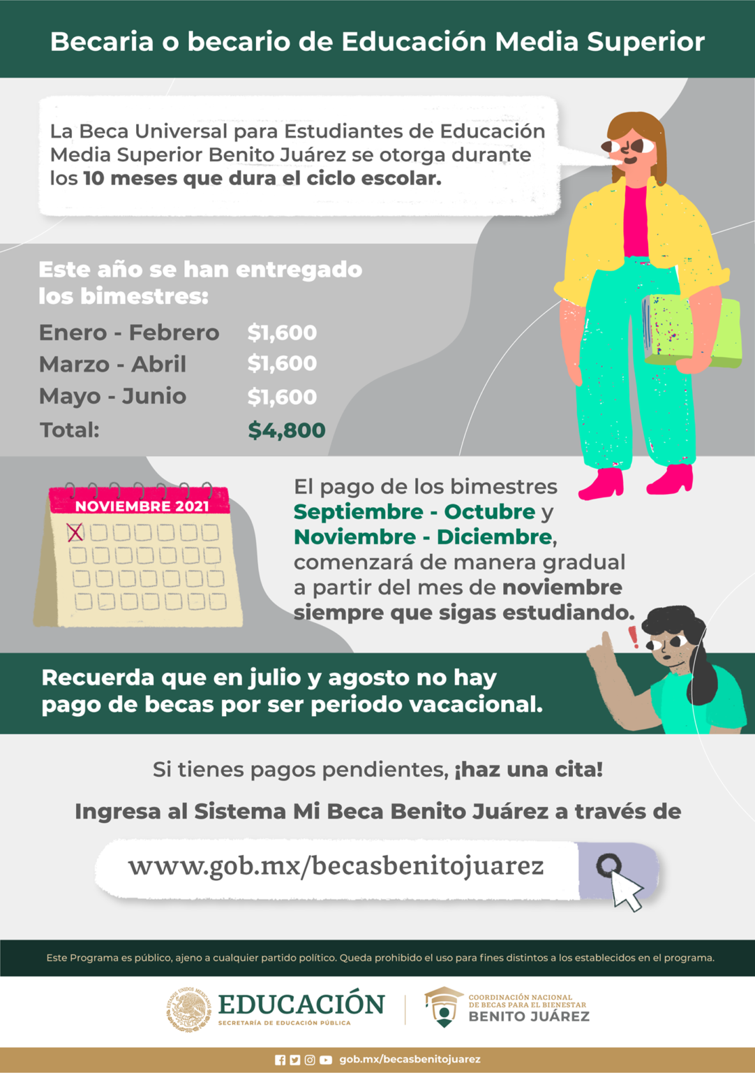 Cómo Agendar Una Cita Para Cobrar Tu Beca Benito Juárez Y Requisitos ...