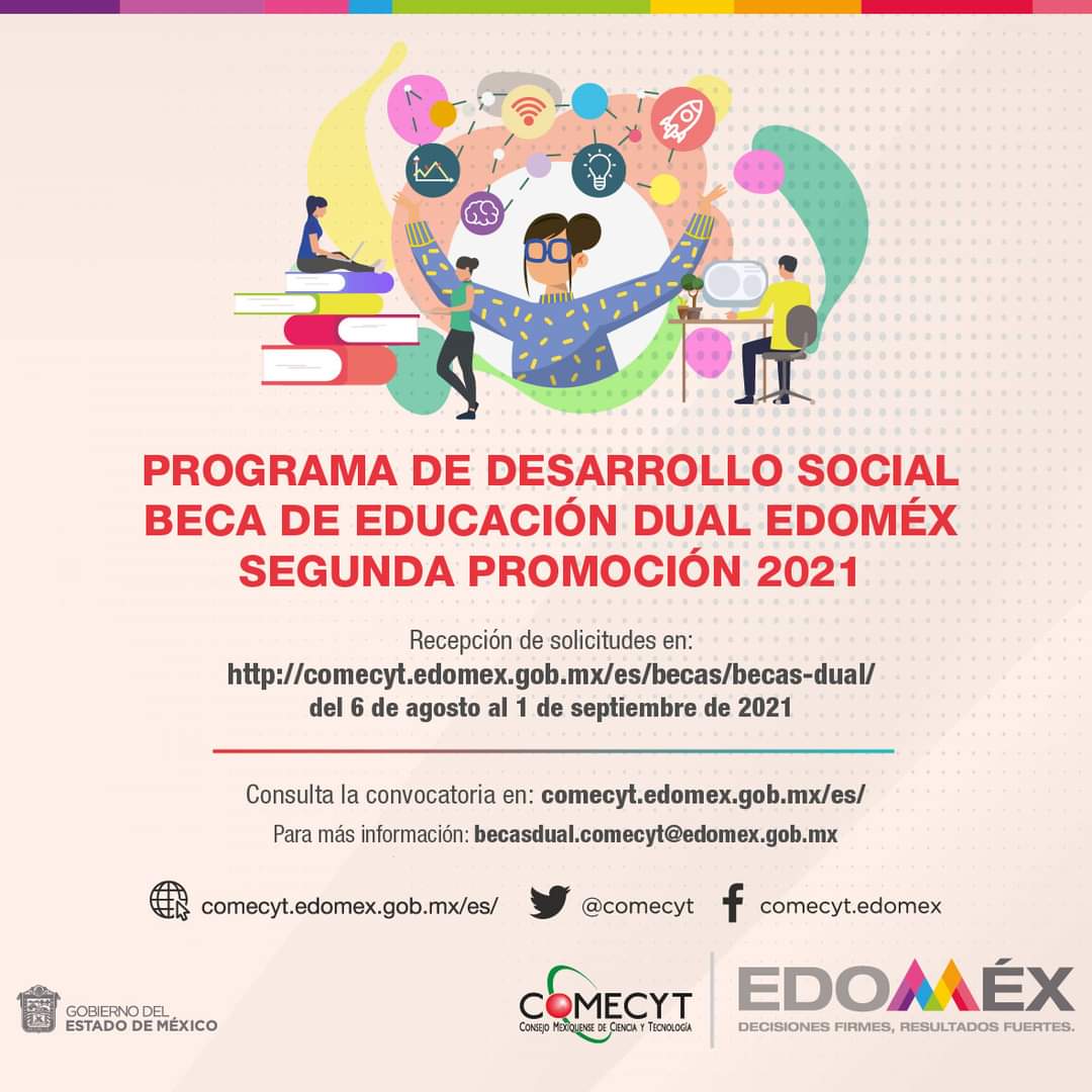 Continúa el registro para la beca de educación dual 2021 | Foto: Gobierno Edomex 