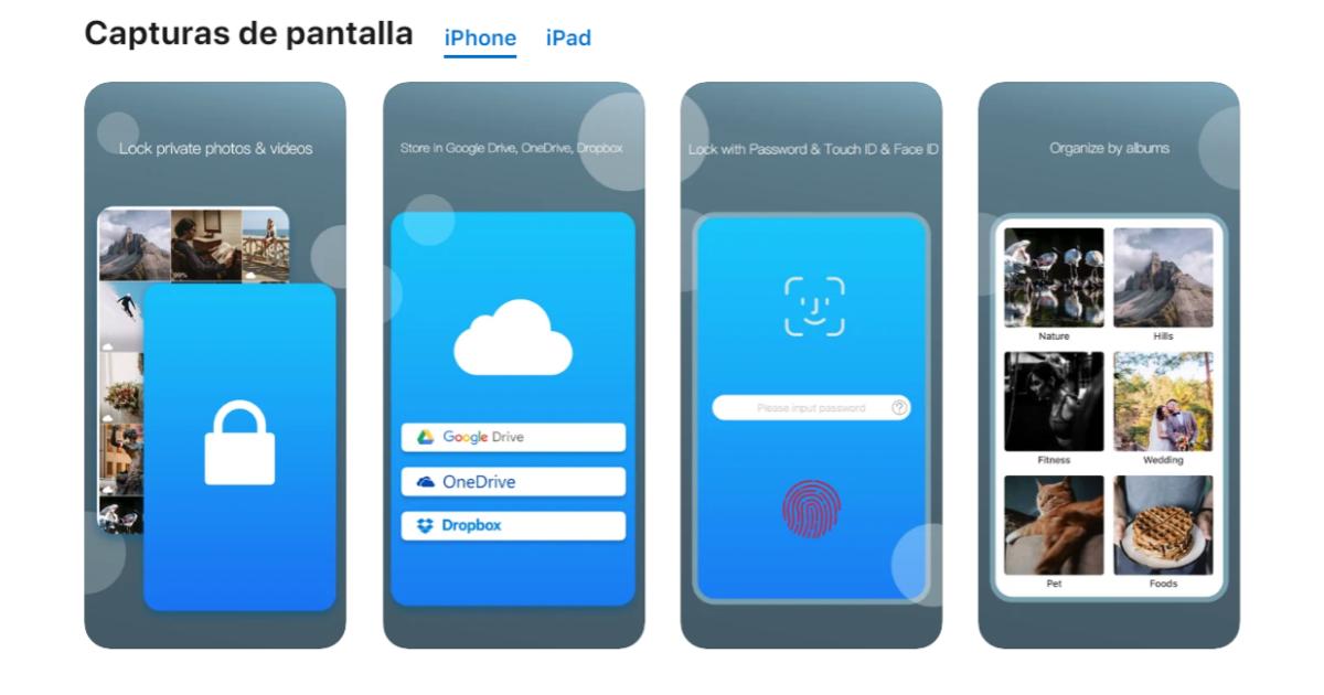 Apps-contraseña-celular-Cloud-Vault - Keep-photos-safe