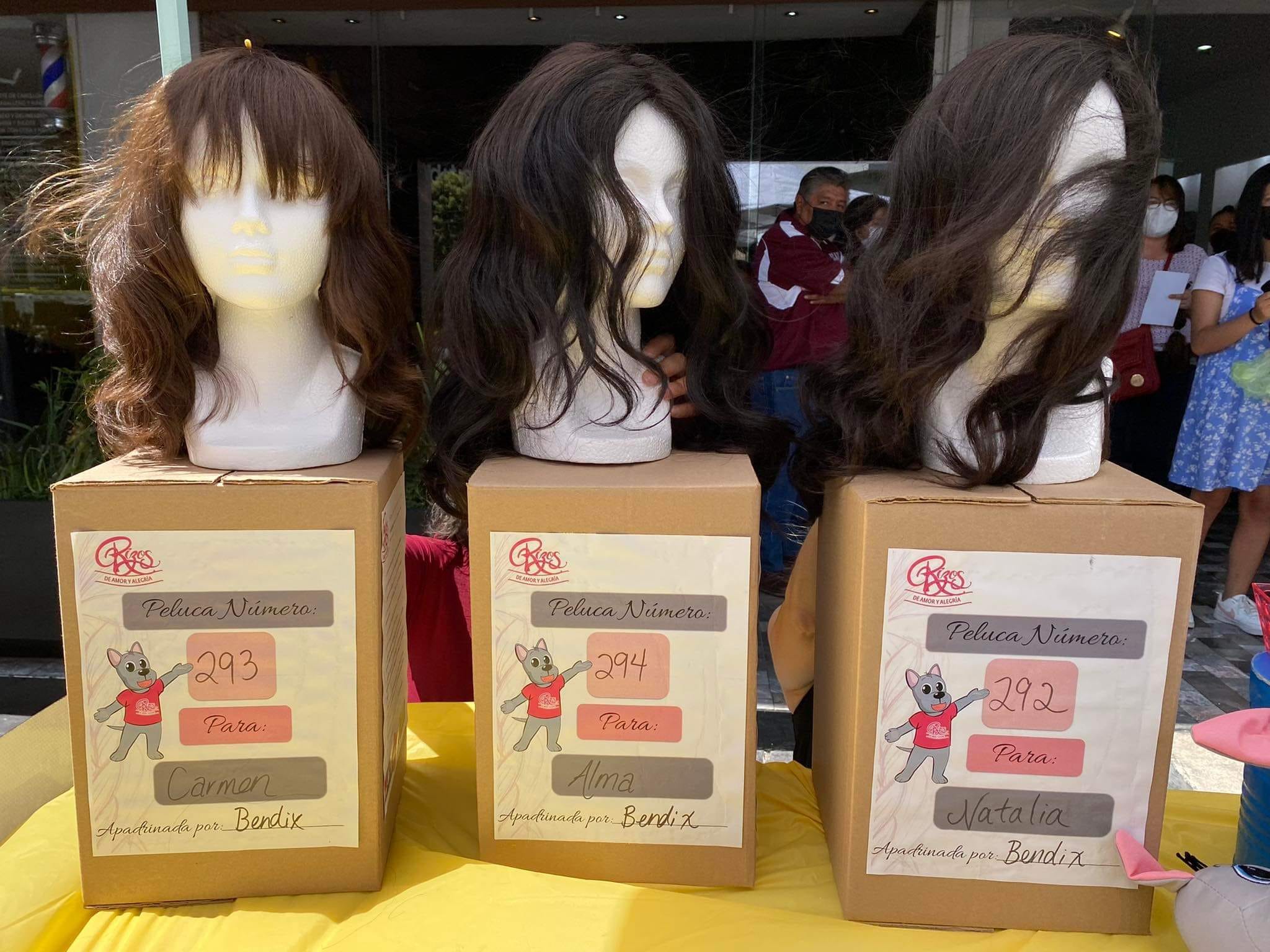 Patrocinio o donadores anónimos ayudan a financiar la elaboración de pelucas oncológicas.