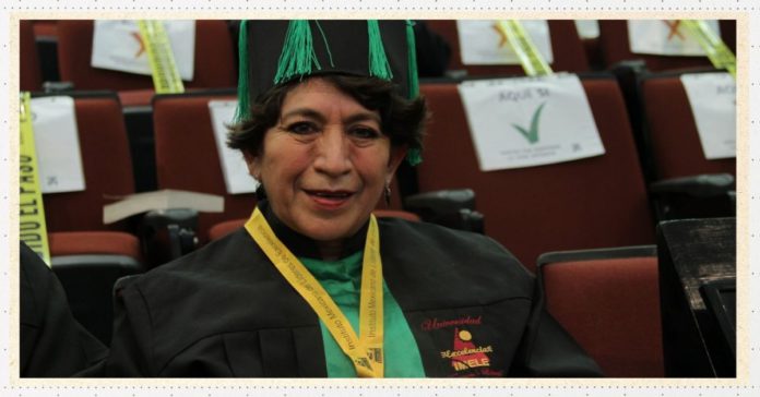 Delfina Gómez, titular de la SEP, acepta Doctorado de escuela patito portada