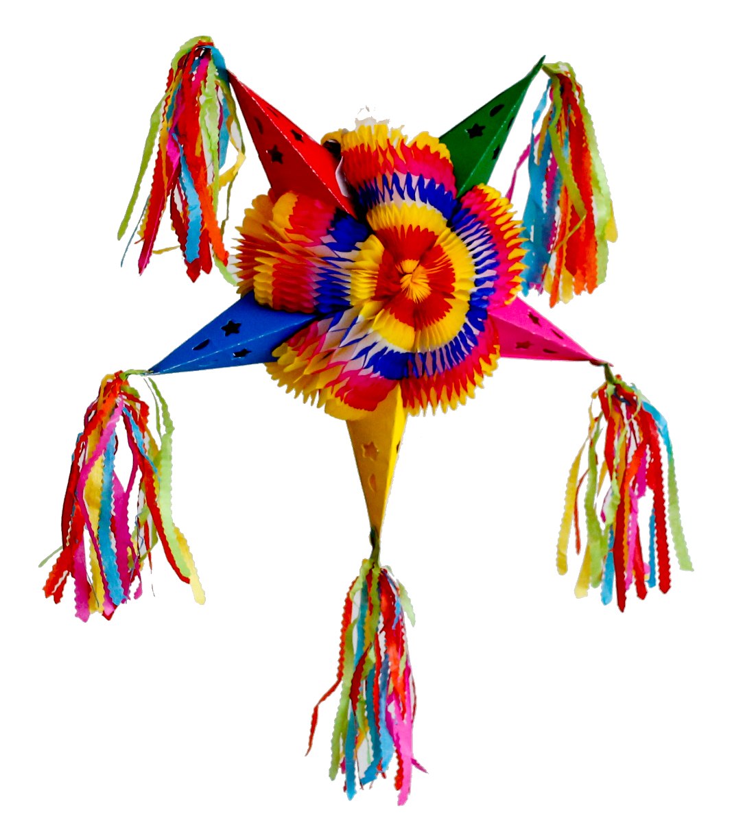 La piñata tradicional es de siete picos | Foto: Gobierno de México