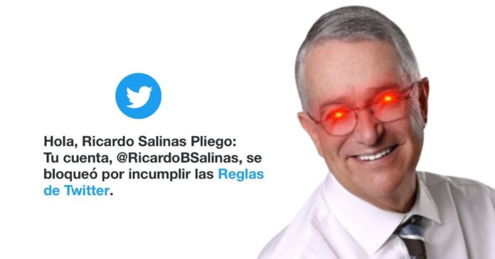 Por qué Twitter suspendió la cuenta de Ricardo Salinas Pliego portada