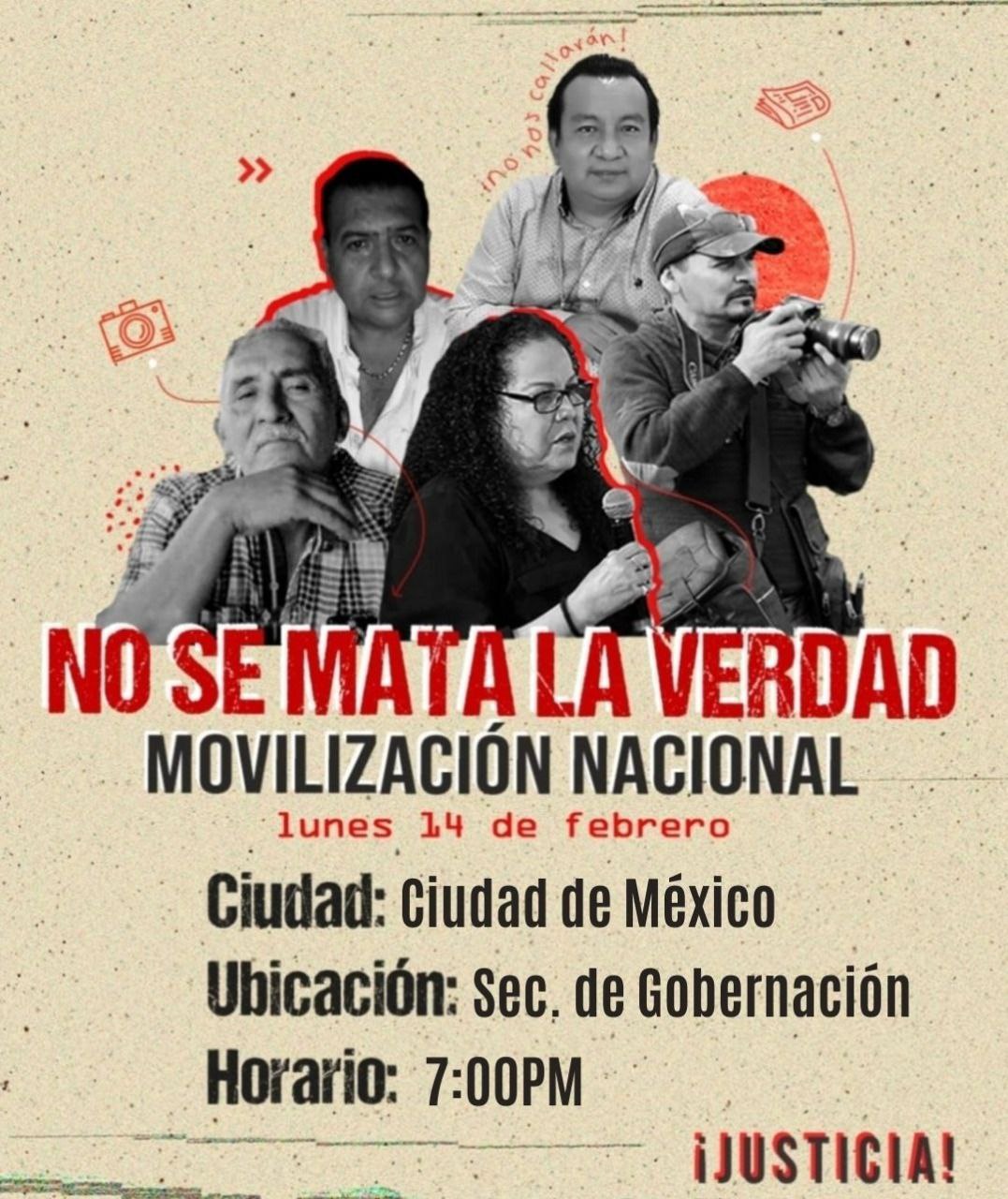 Además de la CDMX se convocó a movilizaciones a favor de los periodistas en todo el país | Foto: Twitter @medioshablemos