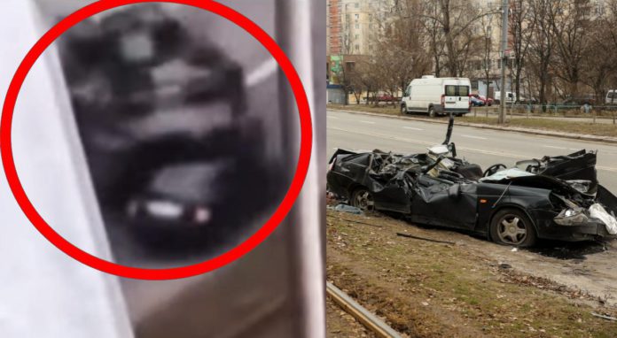 VIDEO-Tanque-blindado-arrolla-a-auto-con-un-ucraniano-dentro