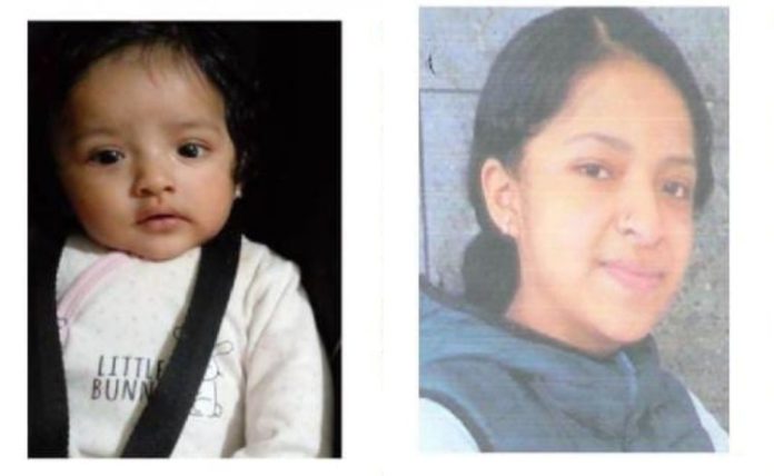 Tanto la bebé como la joven de 17 años están desaparecidas desde este lunes | Foto: Twitter