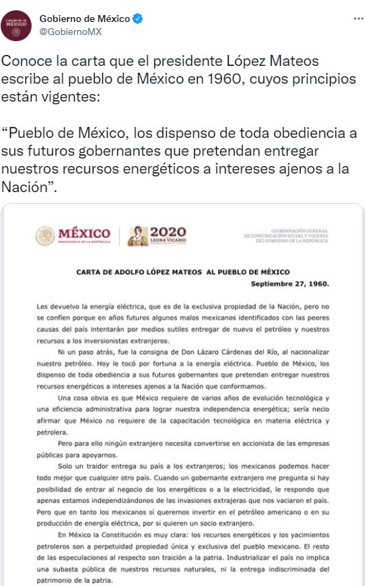 Carta de Adolfo López Mateos sin evidencia de que exista acepta Presidencia portada