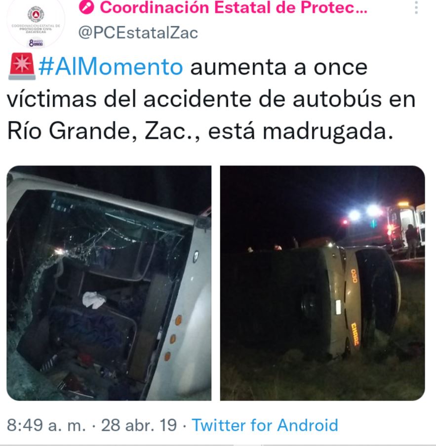 Sobrevivientes y familiares exigen justicia por muertos en accidente de autobús en Zacatecas 3