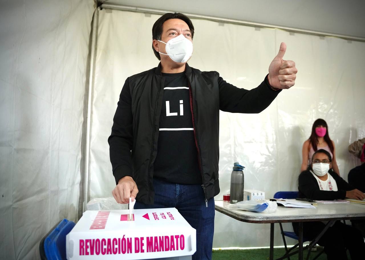 Mario Delgado aseguró que por la revocación de mandato un día de fiesta como parte del proceso que es la Cuarta Transformación en el país | Foto: Morena