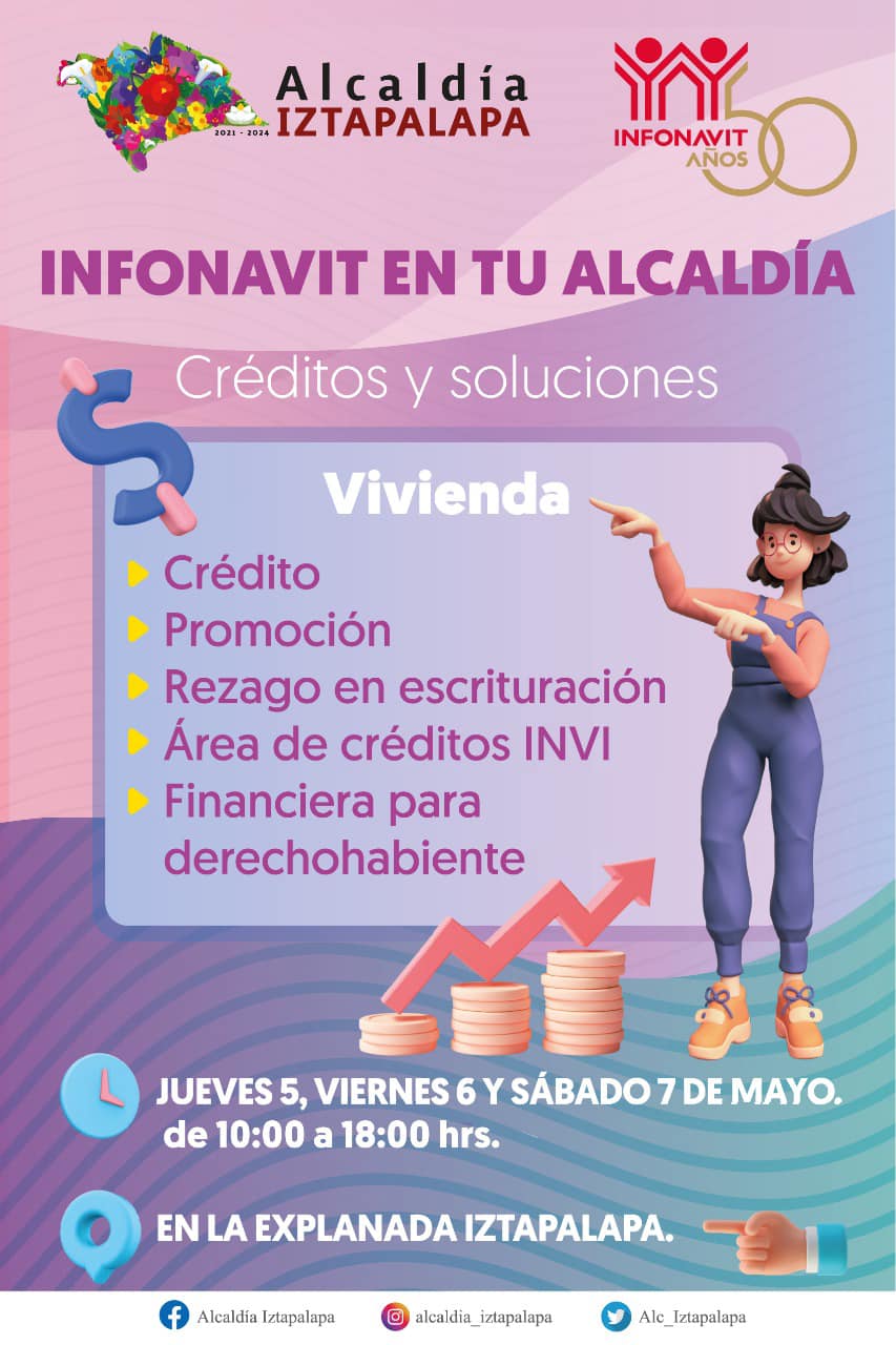 Estos son lo temas de los que recibirás asesoría sobre tu crédito INFONAVIT | Foto: Fb Alcaldía Iztapalapa 