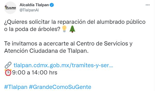 La alcaldía Tlalpan ofrece servicios de reparación en las colonias | Foto: Twitter alcaldía Tlalpan 