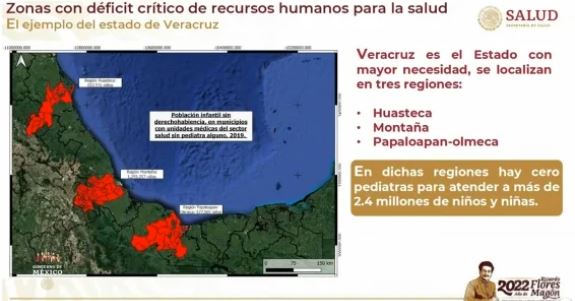 Veracruz es el estado donde más médicos hacen falta | Foto: Captura de pantalla