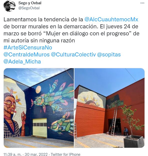 La alcaldía Cuauhtémoc elimina cientos de rótulos para poner logo de Sandra Cuevas 3
