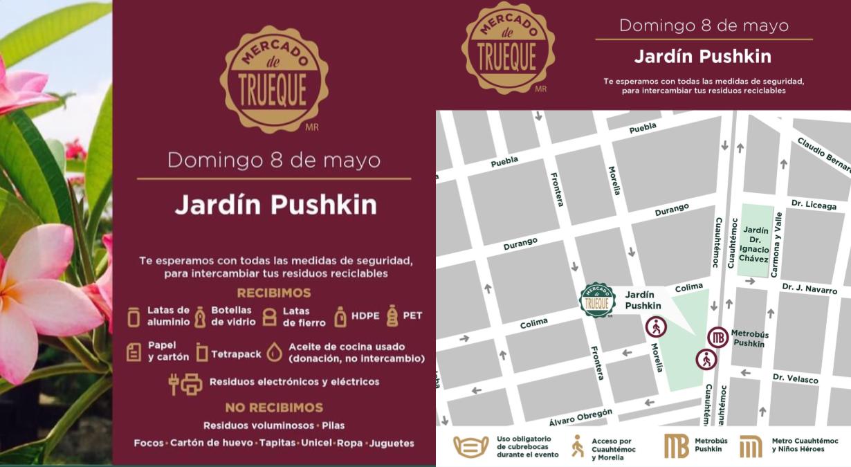 mercado-de-trueque-mayo-jardin-pushkin-Cuauhtémoc