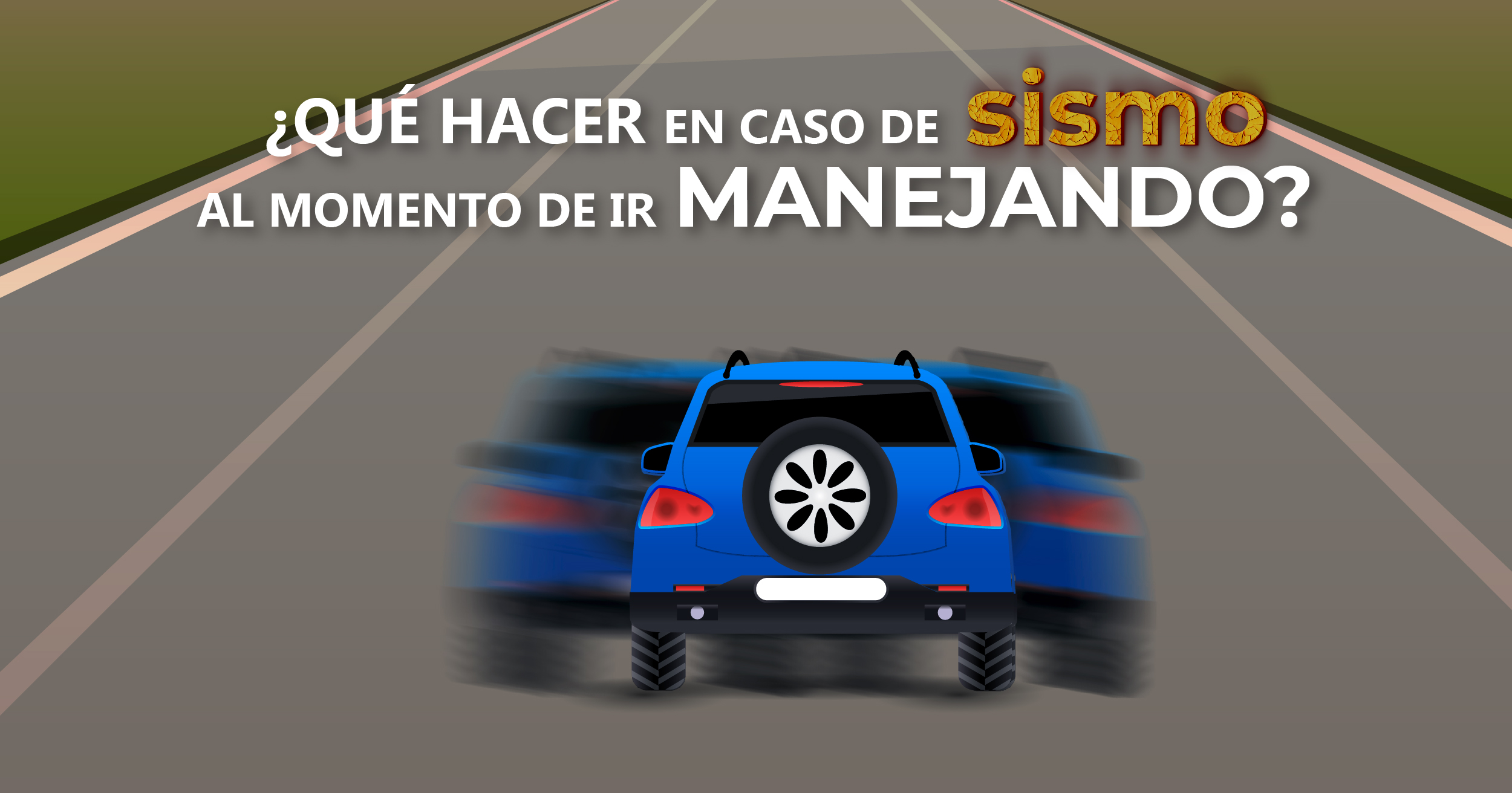 No intentes protegerte debajo del auto, enciende la radio para conocer lo ocurrido tras el sismo | Foto: Gobierno de México