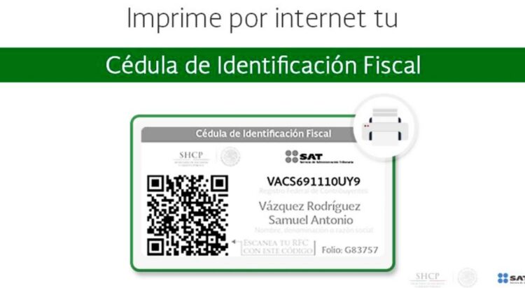 ¿cómo Imprimir La Cédula De Identificación Fiscal Con Rfc Datanoticiasemk 0048