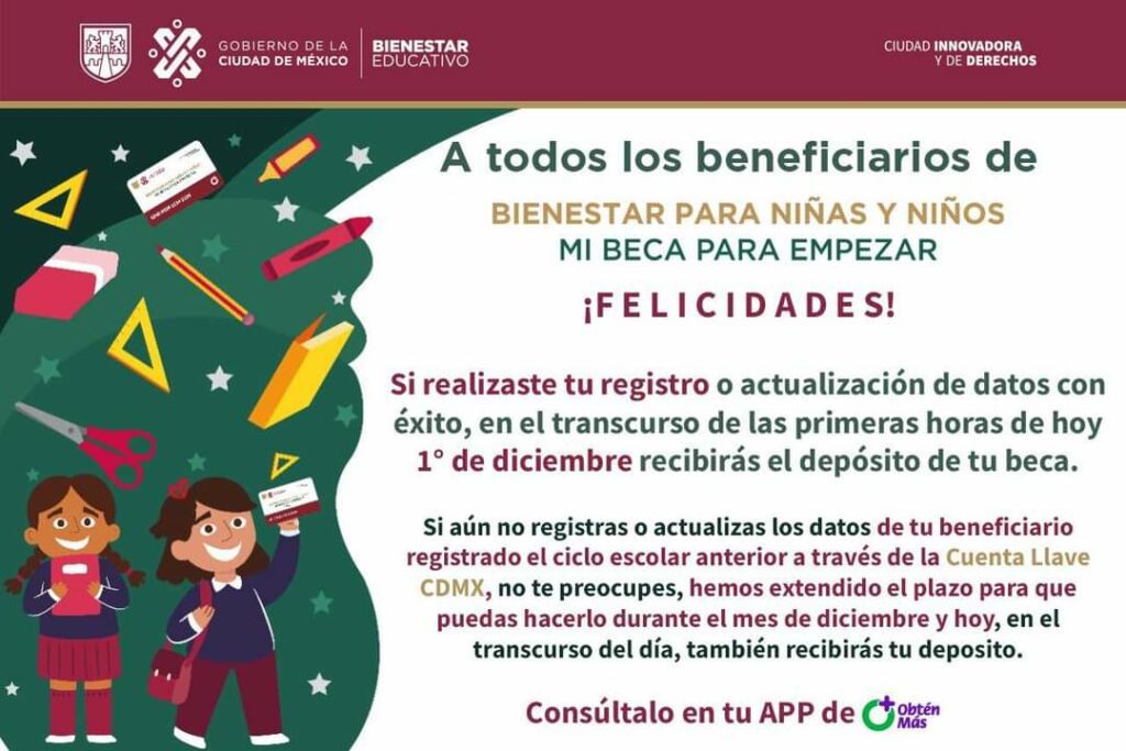 Mi Beca Para Empezar Registro Cdmx Extiende Plazo Para Inscripciones Y Actualizaci N De Datos