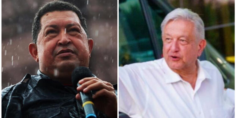 Hugo Chávez y Andrés Manuel Foto: Datanoticias
