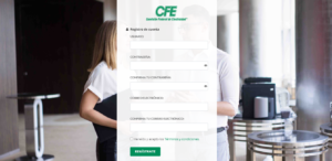 Así luce el portal de la CFE en el que podrás realizar tu registro para consultar tu recibo de luz en línea / imagen: datanoticias.com