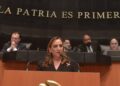 Claudia Ruiz Massieu ha sido Senadora de la República en dos ocasiones y es sobrina del ex Presidente Carlos Salinas. FOTO: pri.org.mx