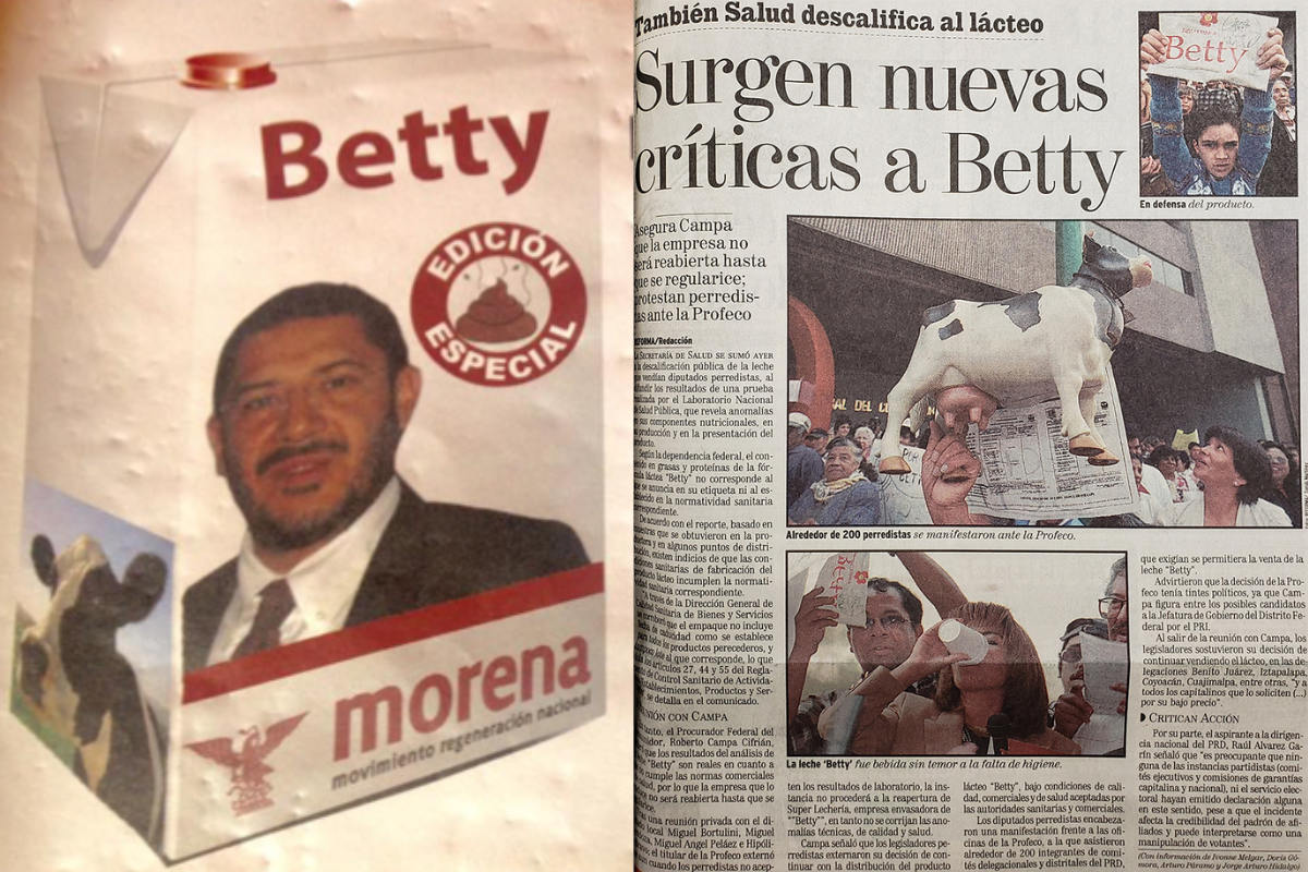 Durante su período en el PRD, Batres se enfrentó a un escándalo luego de distribuir leche contaminada. FOTO: DataNoticias