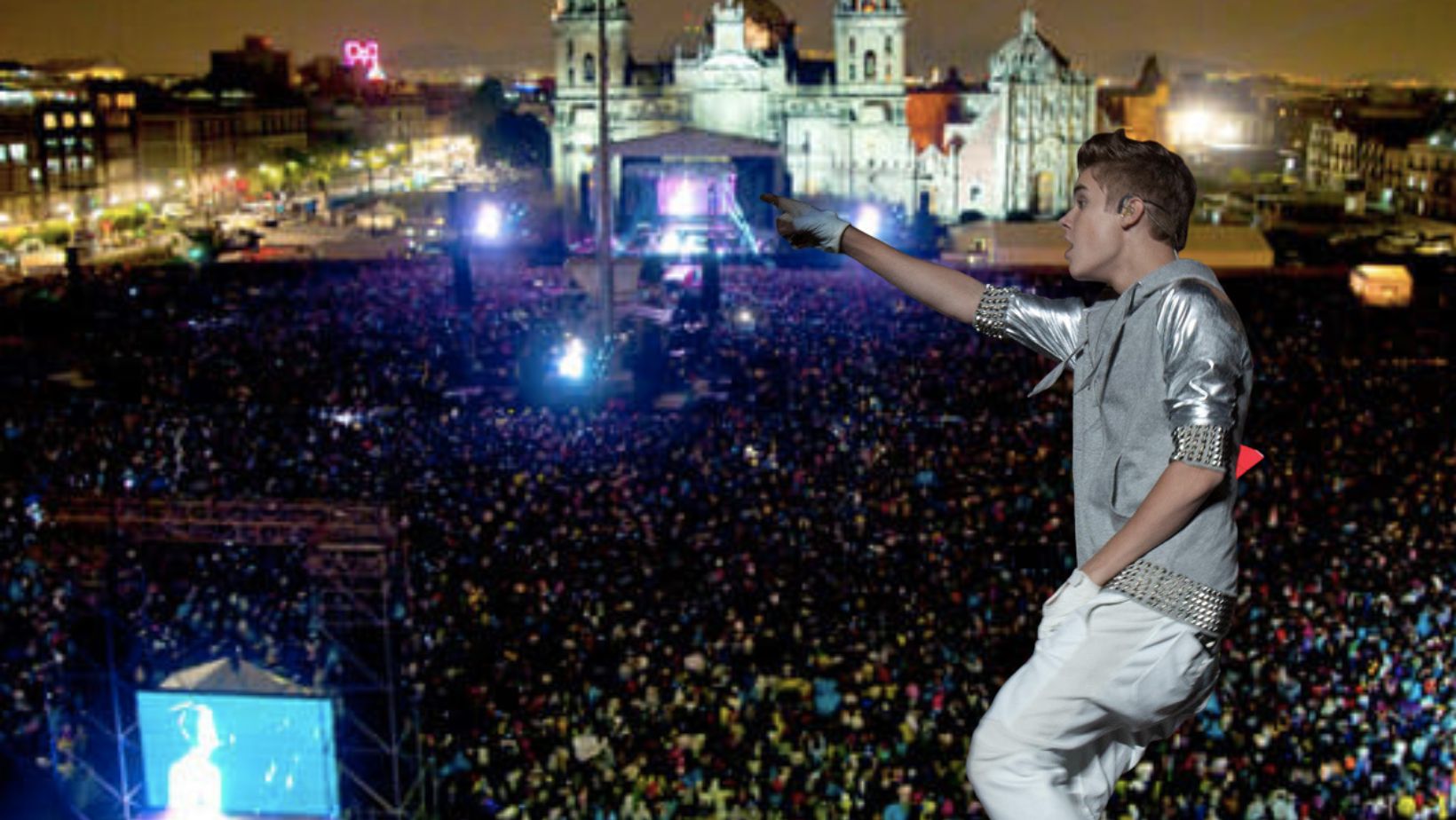 Justin Bieber a sus 17 años en México Foto: Datanoticias