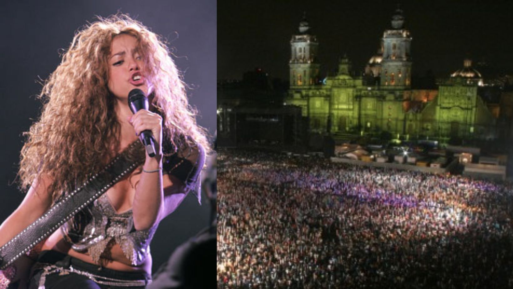 Shakira en concierto en México, 2007 Foto: Datanoticias
