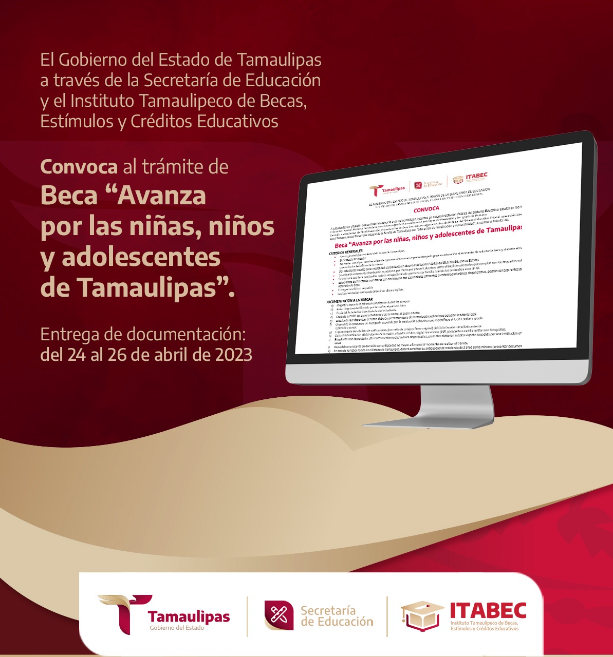 beca avanza Tamaulipas 2023 registro