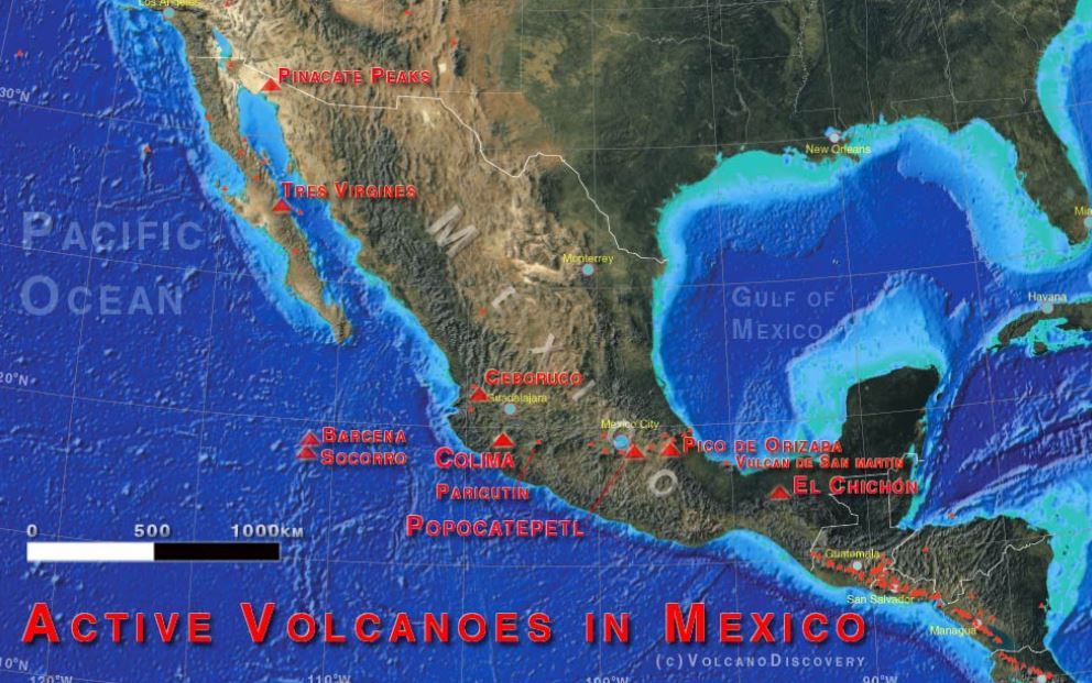 Cuántos volcanes hay en México y cuáles son los más peligrosos 3