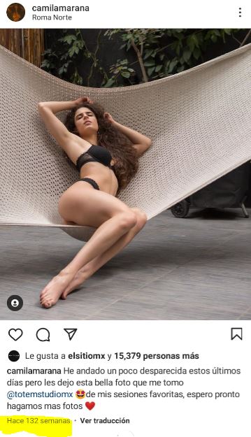 Foto de Luisa María Alcalde posando es falsa, es de una modelo mexicana 3