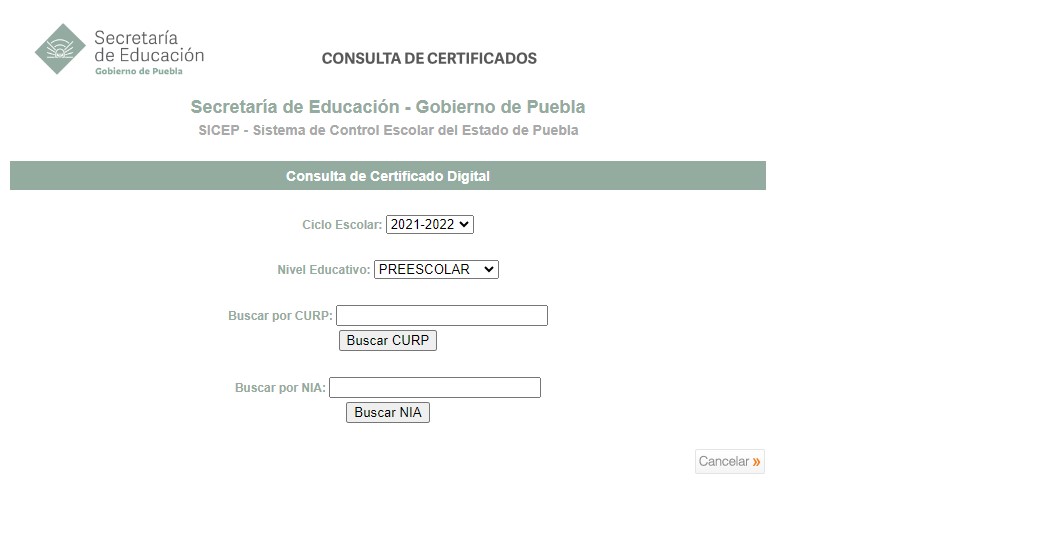 calificaciones SEP Puebla