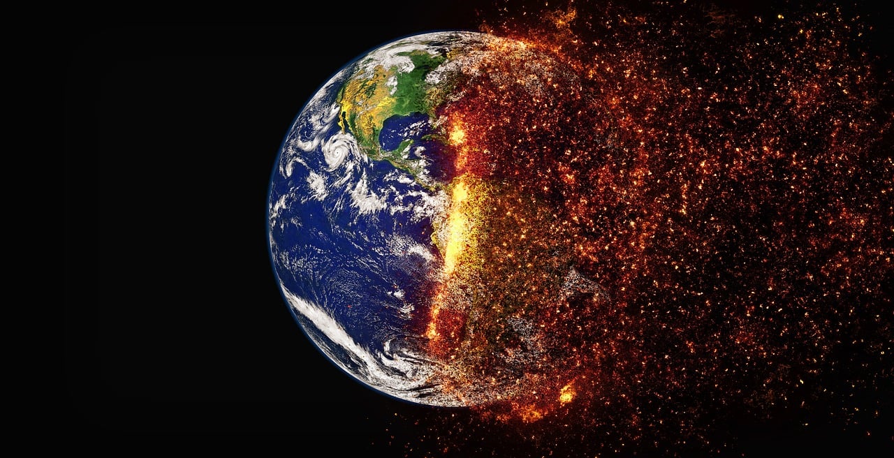 El sistema climático global ha sido alterado por una creciente intervención humana; en particular, por la liberación a gran escala de gases de efecto invernadero, dióxido de carbono y metano. Imagen: Pixabay