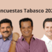 Morena, PRI y Movimiento Ciudadano tienen a los candidatos con mayor aprobación para gobernar Tabasco,
Imagen: Data Noticias.