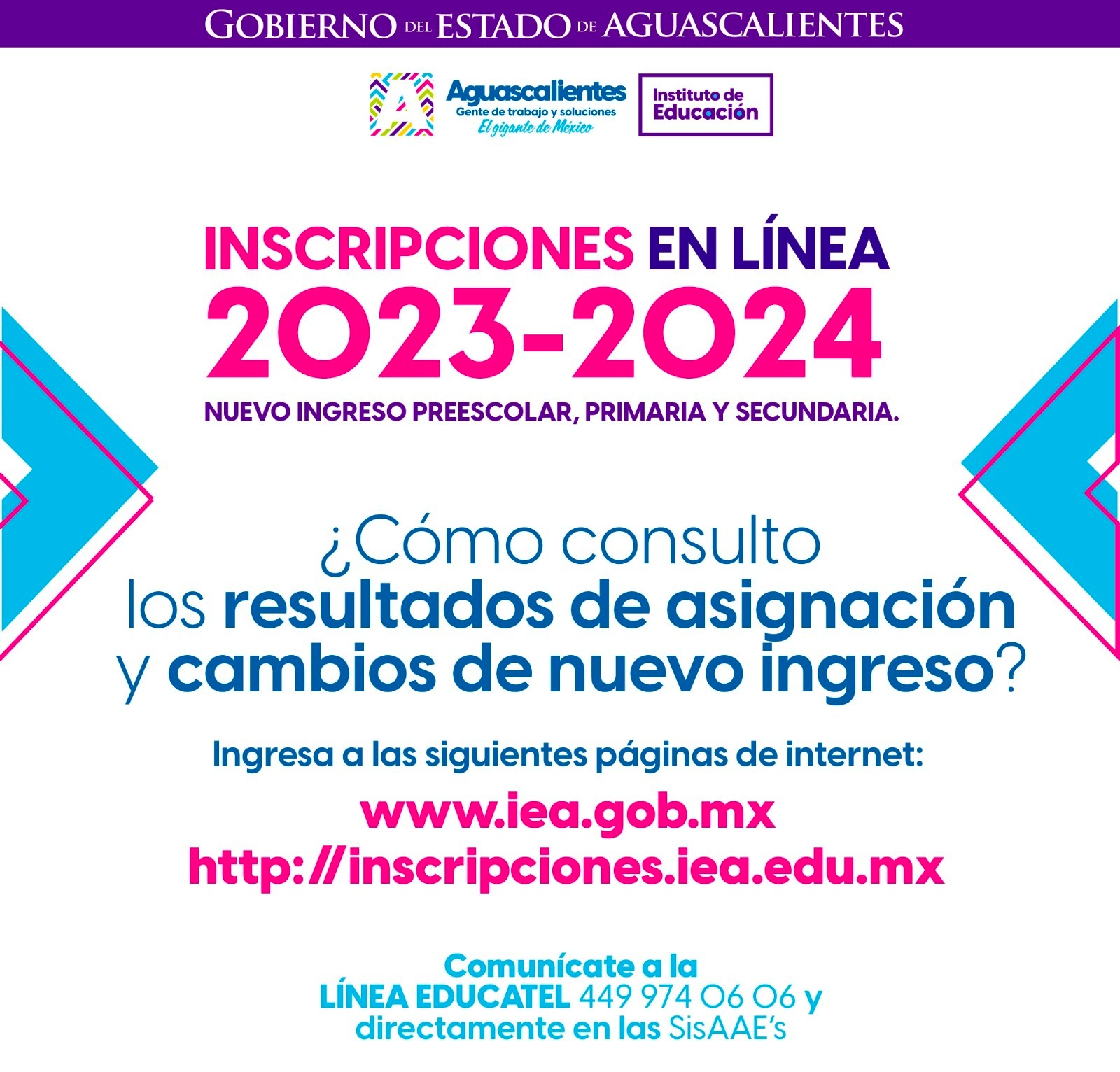 inscripciones IEA resultados 2023 Aguascalientes
