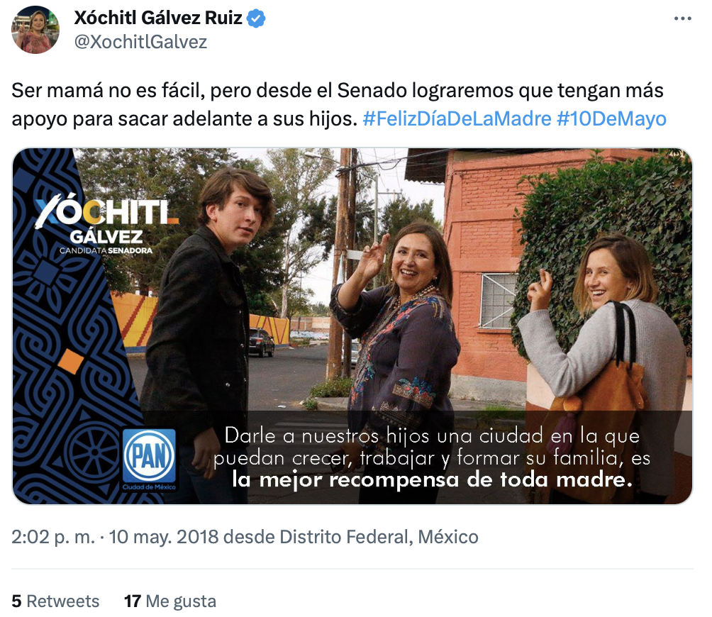 ¿quiénes Son Los Hijos De Xóchitl Gálvez Datanoticias 