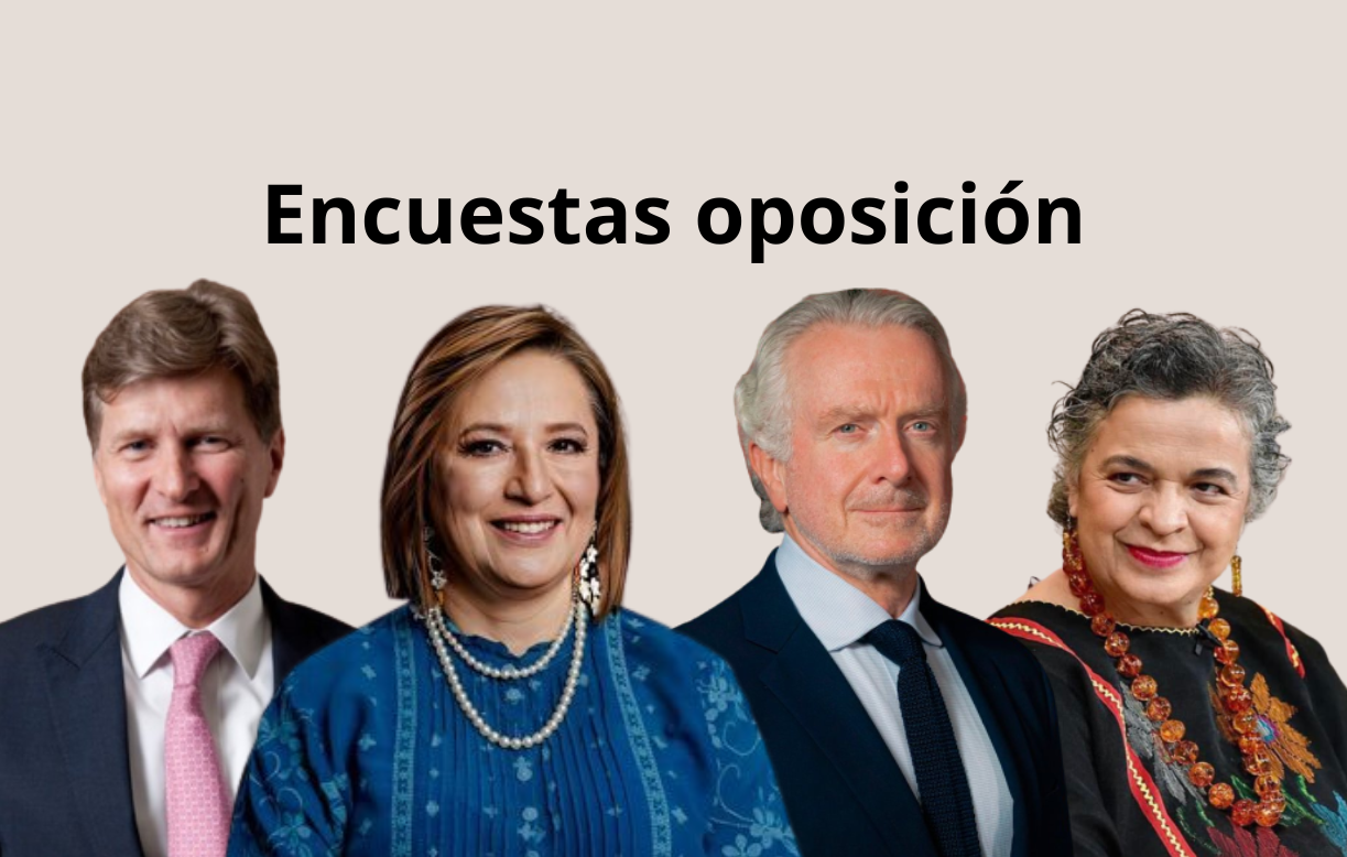 Encuestas presidenciales 2024. Así van los candidatos del Frente Amplio por México